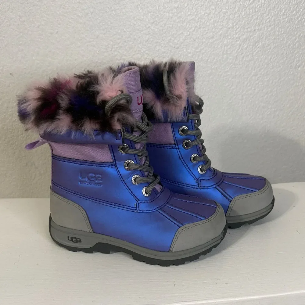 UGG Kids' Butte II CWR Leopard Fairy Tale boot Boots- Toddler 10